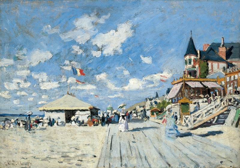 alla spiaggi di trouville, monet