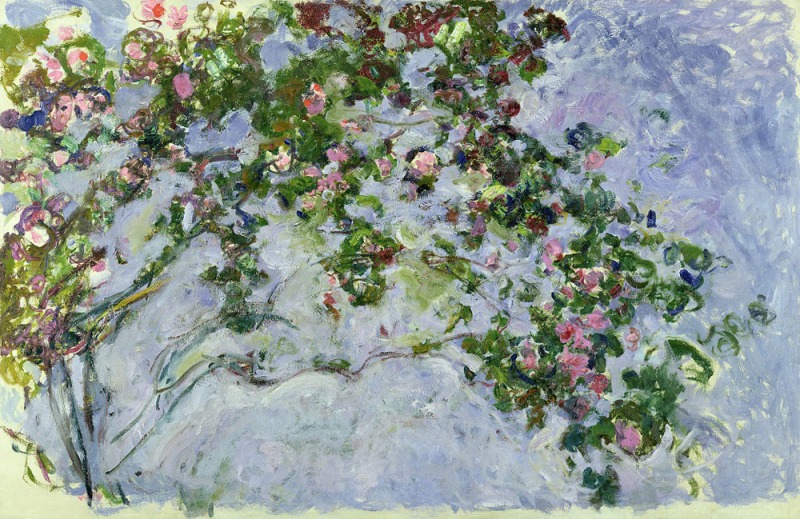 monet dipinge le rose